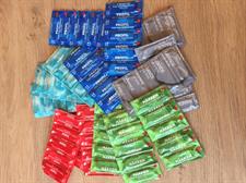 kondomer, 100 stk, blandede